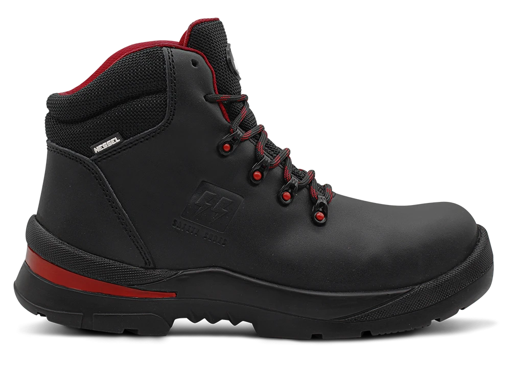 Bota de seguridad Dinamic 720 PU – Negro Rojo