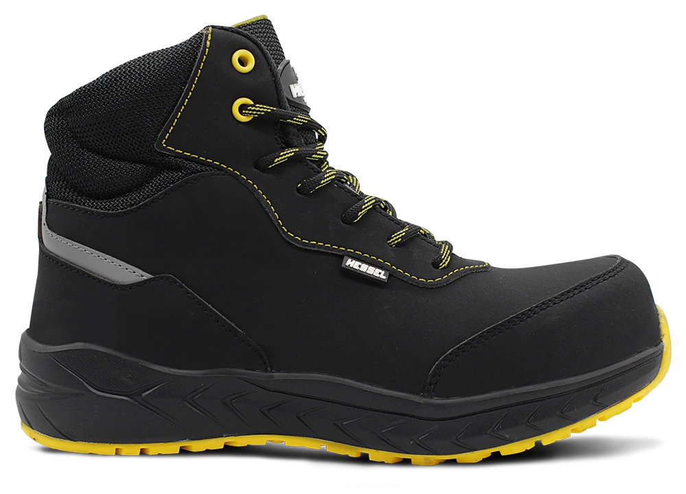 Bota de seguridad dinamic 734 Phylon TPU – Negro amarillo